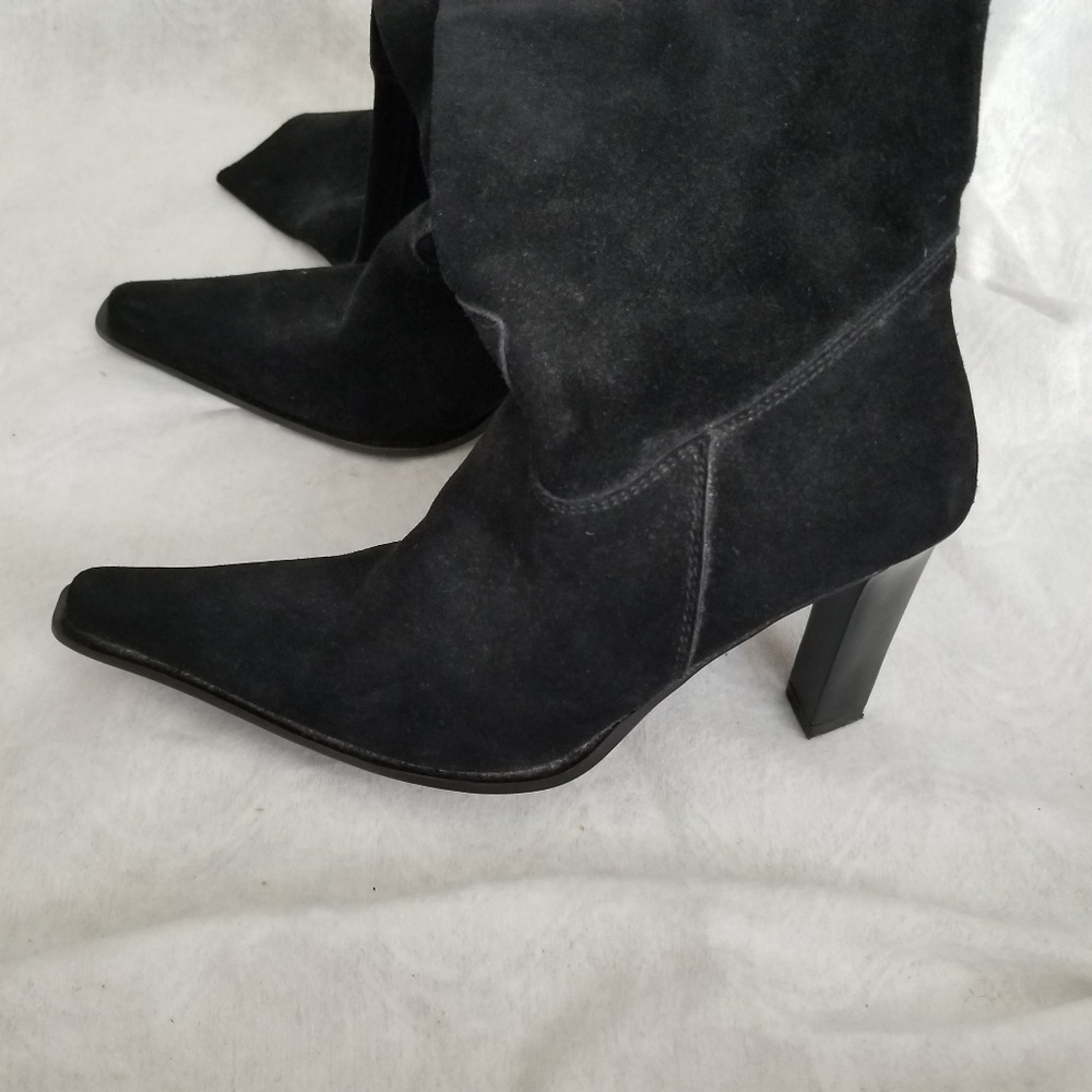 lavorazione artigiana Knee high suede boots - Picture 2 of 3
